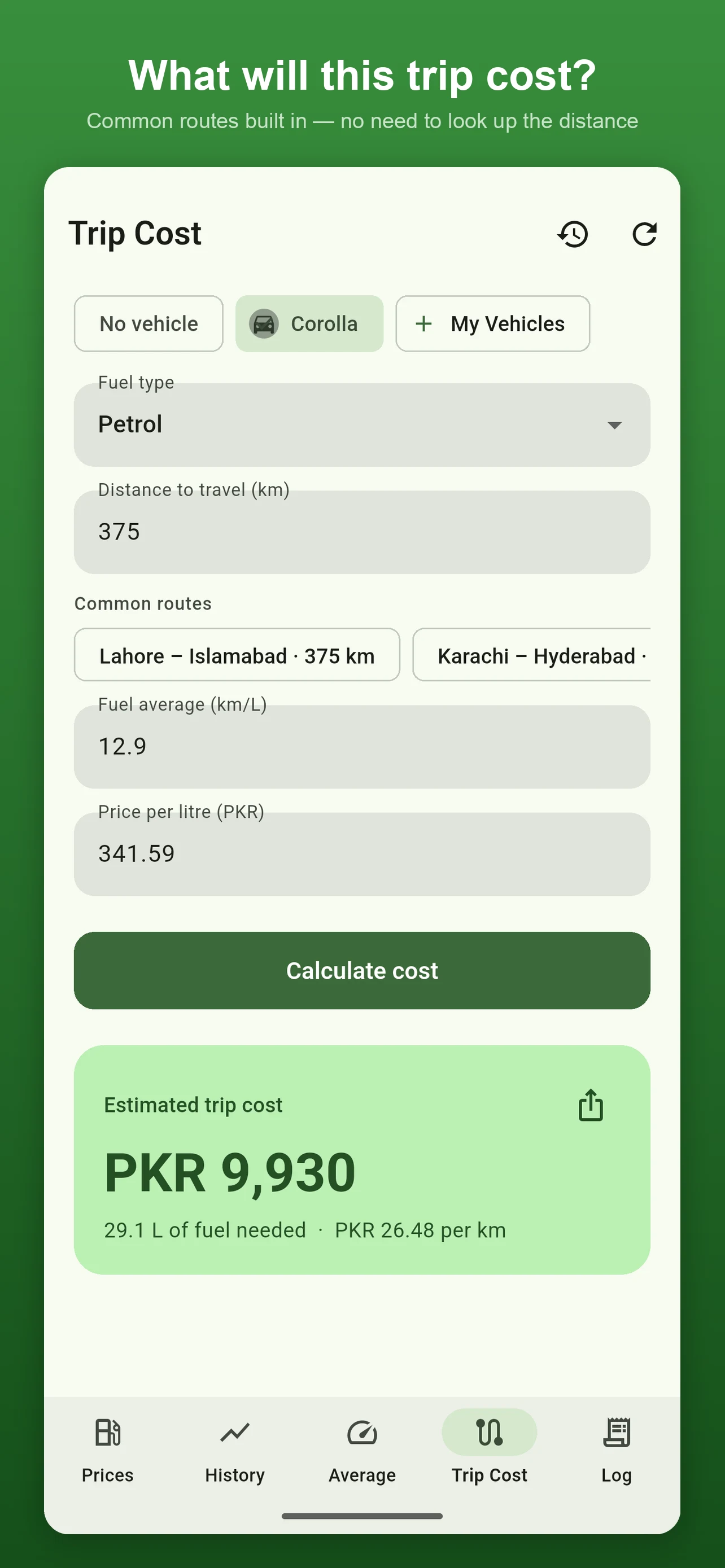 Petrol Price Pakistan Today screenshot